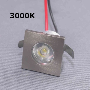Led Zvezdano Nebo 1W 3000K Kvadrat Mat Hrom Aura 2016214
