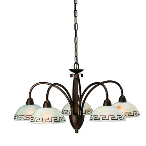 Luster Docu chandelier copper Massive 36376/43/10