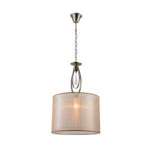 Luster Mery 1XE27 anti. brass D350X520MM Elmark 955MERY1P/AB