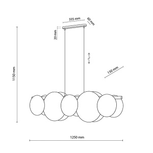Luster Pulse 5xE27 TK Lighting 4815 - Img 4