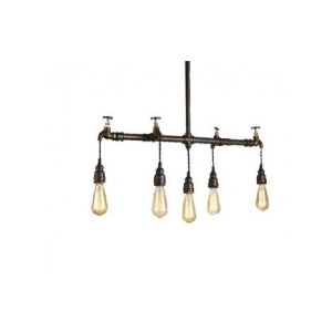 Luster Rustik 57 P0137-5 92/107 5*E27 crna 200749