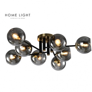 Luster Talia 37 8*E14 crna/bakar 200653