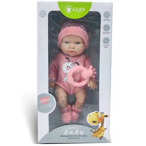 Lutka beba 25 cm sa kucom 1042303