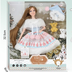 Lutka Emily 29 cm sa dve mede Zimska čarolija 112875 - Img 1