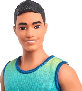 Lutka Ken sa šarenom majicom 29cm Barbie Fashionista 255719 - Img 3