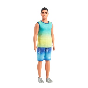Lutka Ken sa šarenom majicom 29cm Barbie Fashionista 255719