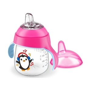 Magična šolja 260ml premium roza mekani kljun Avent SCF747/03