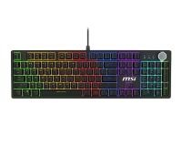 Mehanička gejmerska tastatura MSI Forge GK320 Red Switch US crna
