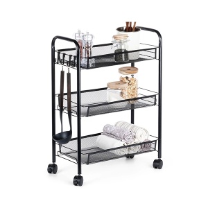Metalna polica 3 nivoa 44x26x63cm Vilde 568029 - Img 2