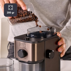 Mlin za kafu Black+Decker BXCG151E 150W 200gr 14 nivoa mlevenja - Img 2