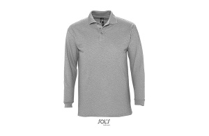 Muška polo majica sa dugim rukavima grey melange Winter Ii 3xl 311.353.74.3XL - Img 4