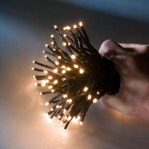 Novogodišnja rasveta Led dekor lampica za jelku visine 150cm Toplo bela 495939 - Img 2