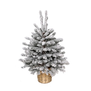 Novogodišnja snežna jelka u korpi 60cm 250308
