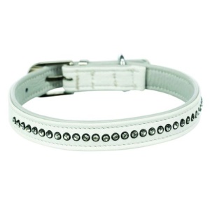 Ogrlica activ sa strasom S 23 28cm/15mm bela - Img 2