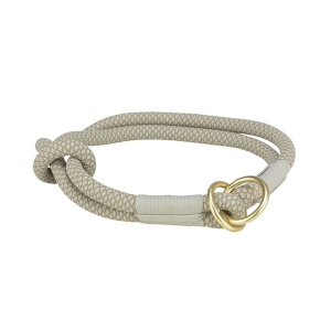 Ogrlica soft rope S 36cm/6mm sivo/srebrna