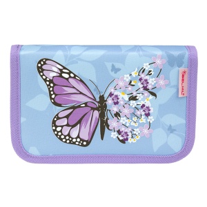 Pernica prazna Belmil flip 335-72 Purple blue butterfly 14x20,5x3,5cm
