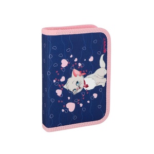 Pernica puna Love Kitten 1-zip 28 delova 13x4x19,5cm plava roze