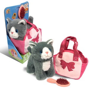 Plišana maca 23 cm u torbi 1039408 - Img 3