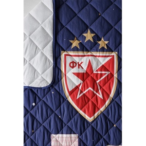 Pokrivač Crvena Zvezda Znamenitosti grada 140x200cm plava - Img 2