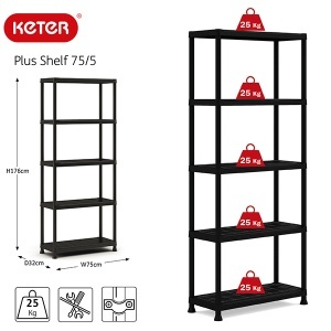 Polica Plus 75/5 Keter CU 241074 - Img 2