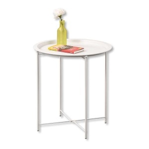 Pomoćni sto okrugli beli 40cm Kesper KSP24660