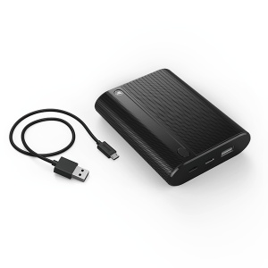 Power Bank X10 10400 MAh crni sa tip C adapterom HAMA 178983 - Img 2