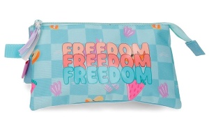 Prazna pernica sa 3 pregrade Movom Freedom 22x12x5cm tirkizna
