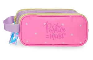 Prazna pernica sa 3 pregrade Movom Positiv Mind 22x10x9cm roze