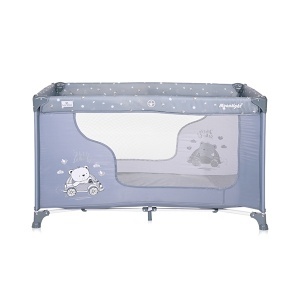 Prenosivi krevetac Moonlight 1nivo Silver Blue Car Lorelli 10080392154 - Img 2