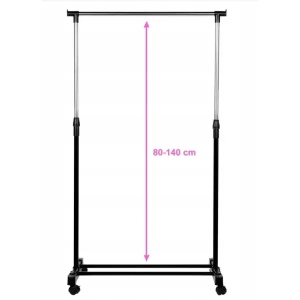 Prenosni stalak za odeću 72x42x140 cm Vilde 568069 - Img 3