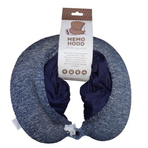 Putni jastuk Memo Hood tamnoplava 023063