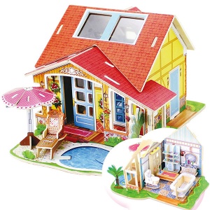 Puzzle 3D Kućica - kupatilo 64-692000
