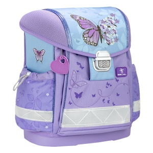 Ranac za školu Belmil Classy 403-13 Purple blue butterfly 32x19x36cm