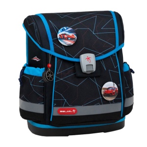 Ranac za školu Belmil Classy 405-78 Cars blue 27x16x36cm crna plava