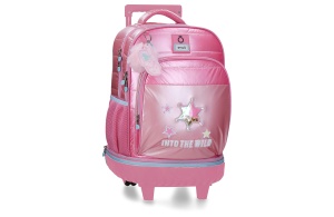 Ranac za školu sa točkićima Into The Wild pink Enso 99.829.21