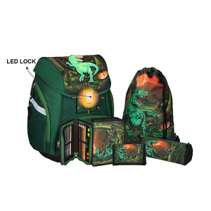 Ranac za školu Spirit T-Rex LED kopča Set TTS 407023