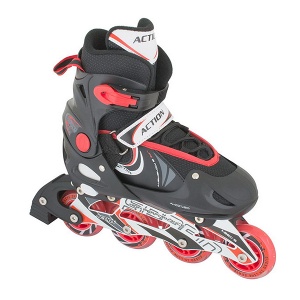 Roleri PW-126-CE alu crno crveni S vel 33-36 3090119