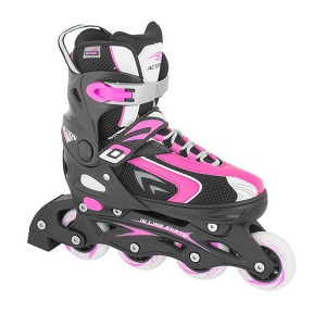 Roleri PW-126B roze crni S vel 33-36 3090126