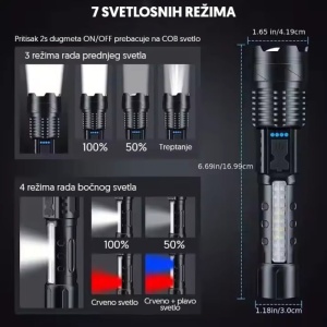 Ručna LED lampa, White Laser LED 800mAh PL4005 - Img 2