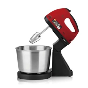 Ručni mikser sa posudom crvena/inox 270W 2l RAF R.6637R