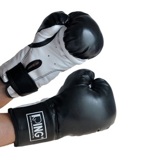 Rukavice za boks crno bele PVC RING RS 2211-14 - Img 2