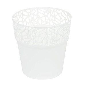 Saksija Naturo 18x18cm Bela Prosperplast PR DNAT175-S449