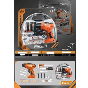 Set alata u koferu sa bušilicom 16 delova Toy 034585 - Img 2