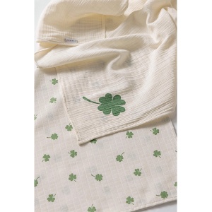 Set pelena 2 komada muslin 80x80cm detelina - Img 2