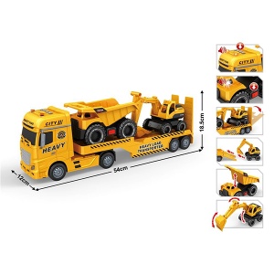 Set vozila kamion tegljač sa kiperom i bagerom 410123