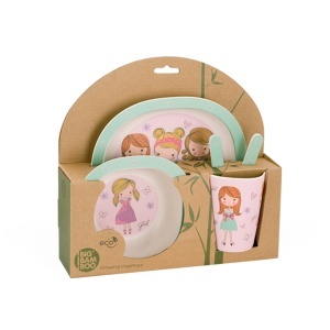 Set za hranjenje dece Fashion girl 5/1 BigBamBoo BB103-1