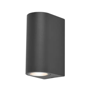 Siva zidna lampa 2xGU10 Braytron BG32-00222