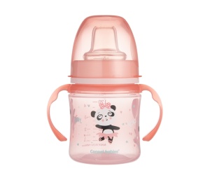 Šolja sa Drškama Koje Svetle u Mraku 120ml 6m+ Roze Canpol Babies Exotic Animals 35/207_pin