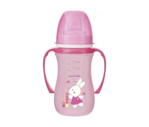 Šolja Sa Drškama Koje Svetle U Mraku 240ml 6m+ Roze Canpol Babies Exotic Animals 35/208_pin