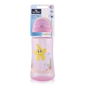 Sportska Šolja sa Slamčicom 300ml Roze Lorelli 10200930002 - Img 2